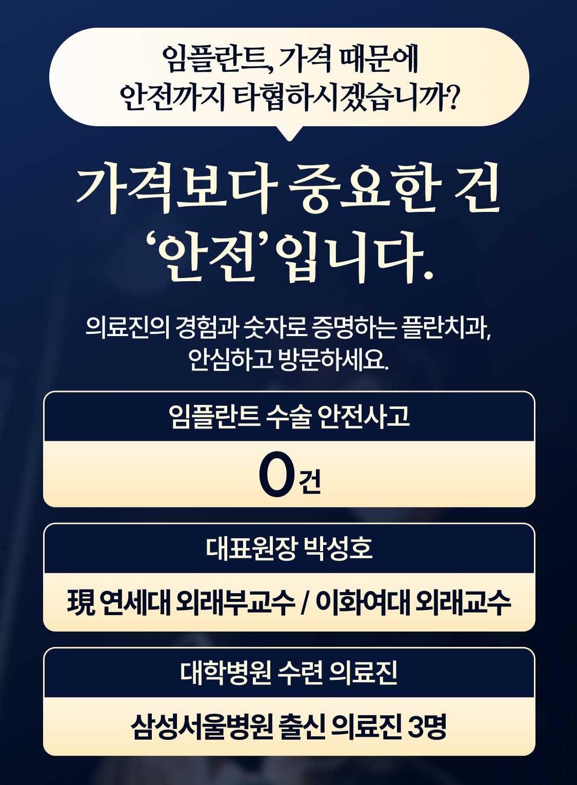 임플란트 중점 의료진 6인 협진 진료